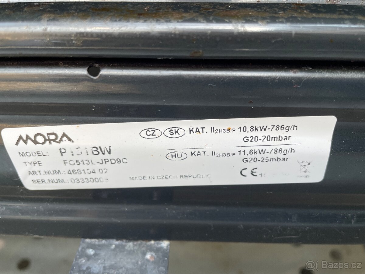 Plynový sporák Mora - 3