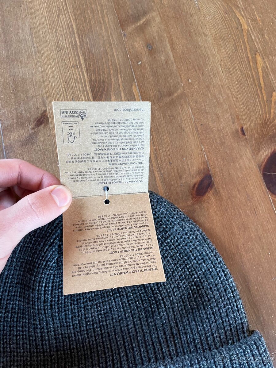 The North Face čepice - Tmavě Šedá - 3