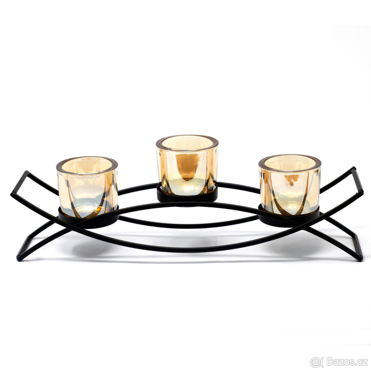 svícen + čajové svíčky - 3