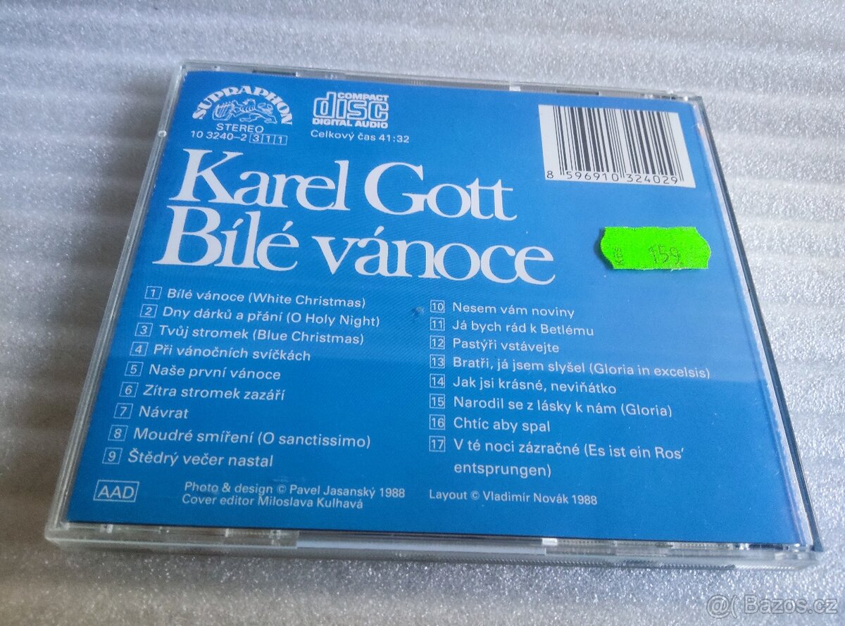 Cd - Karel Gott - Bílé vánoce , 1988 - 3