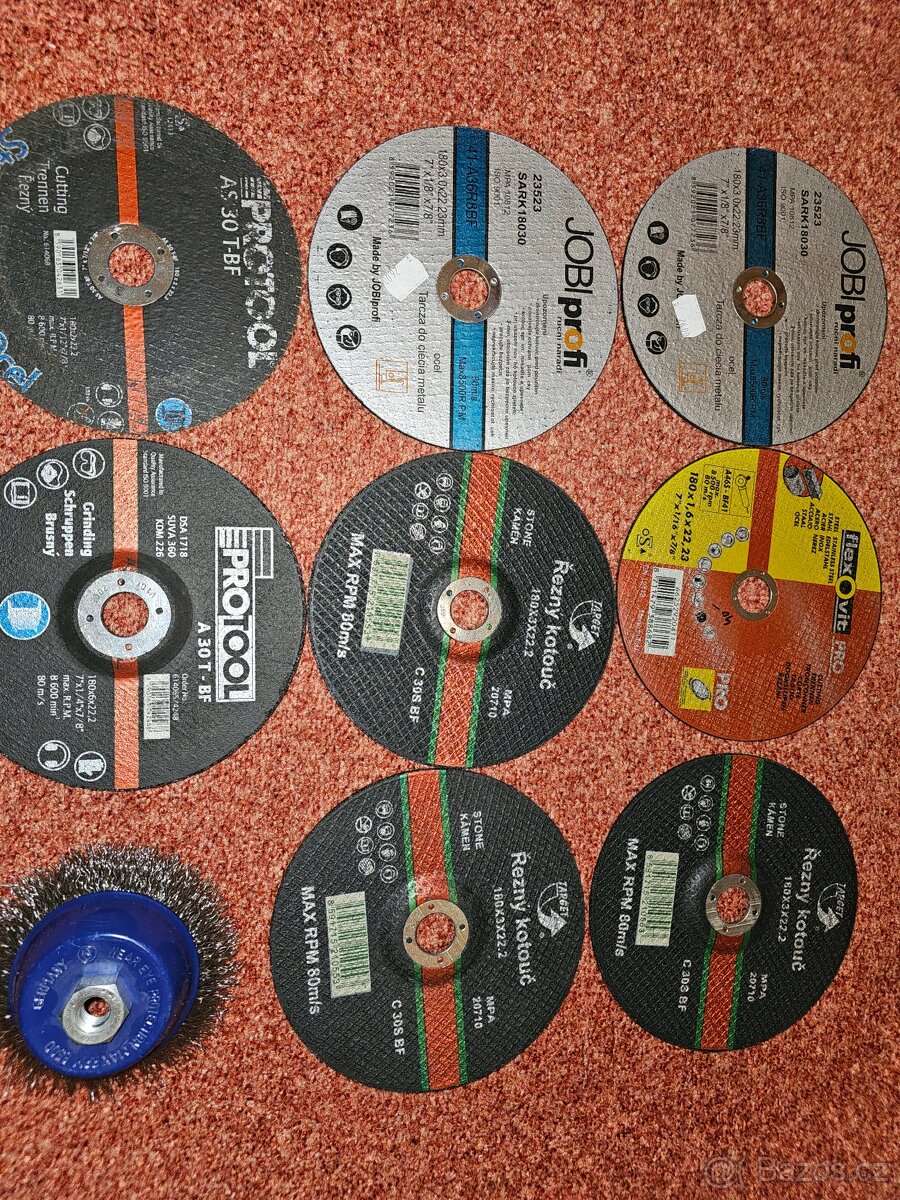 Kotouče a kartáč flexa / úhlová bruska 180mm za 199,-Kč - 3