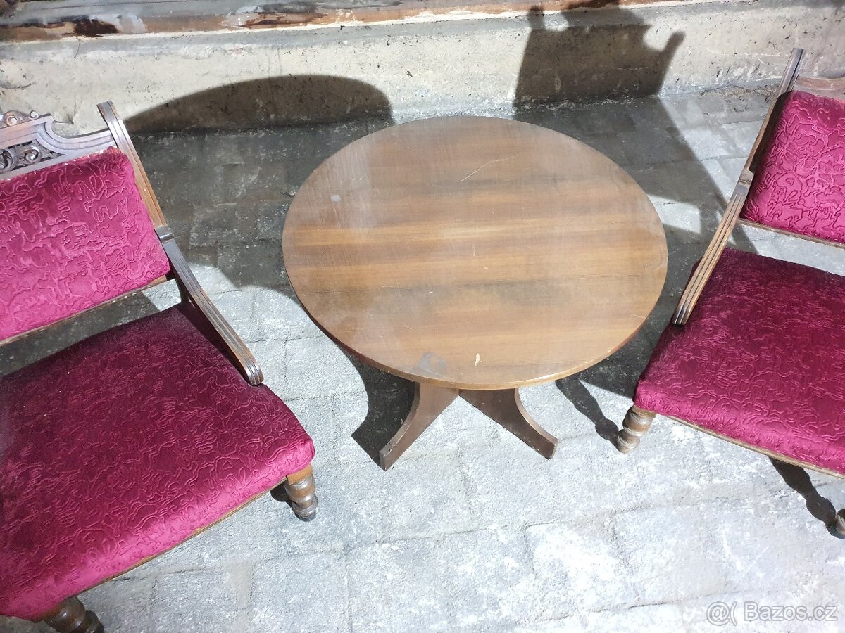 Starožitné křeslo 2 ks - 3