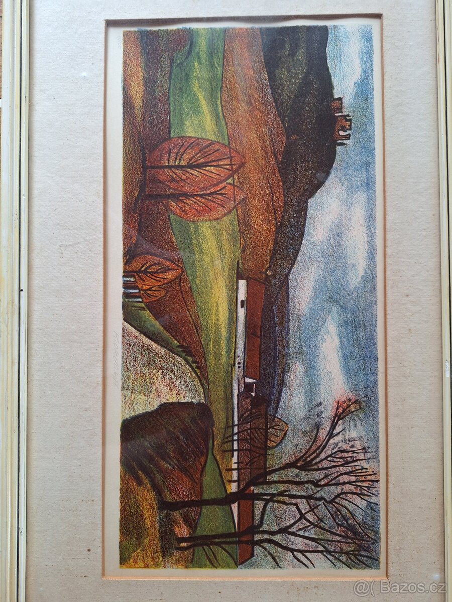 Litografie Karel Oberthor SLEVA - 3