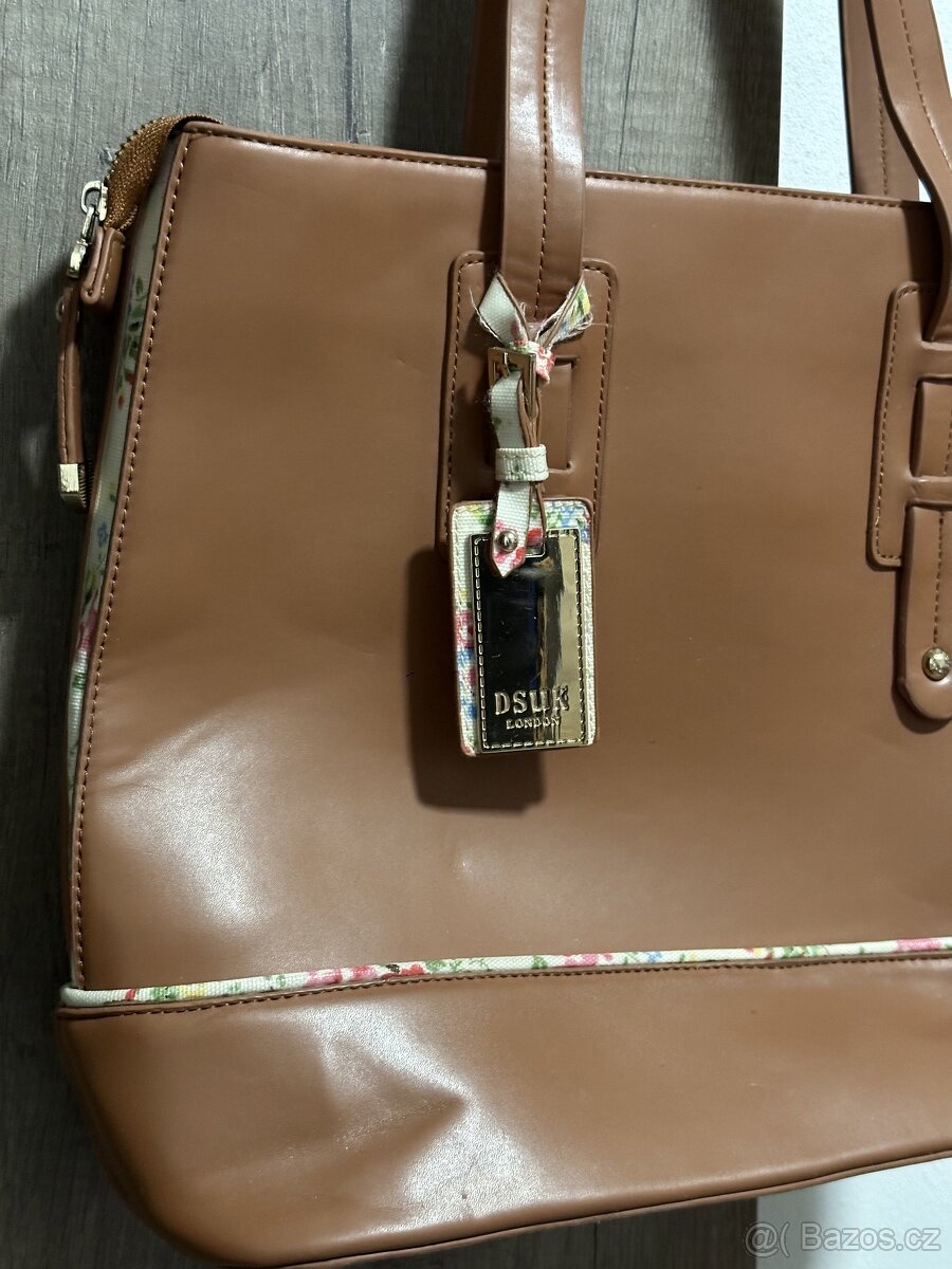 Luxusní hnědá kabelka DSUK - 3