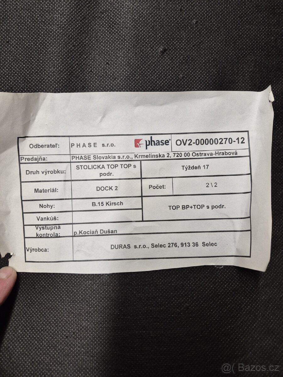 Prodam 8 ks jidelnich zidli PHASE - 3