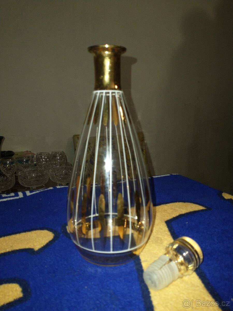 Likérová souprava (karafa a skleničky) - 3