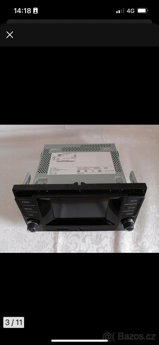 Prodám autorádio VW GOLF 7 - 3
