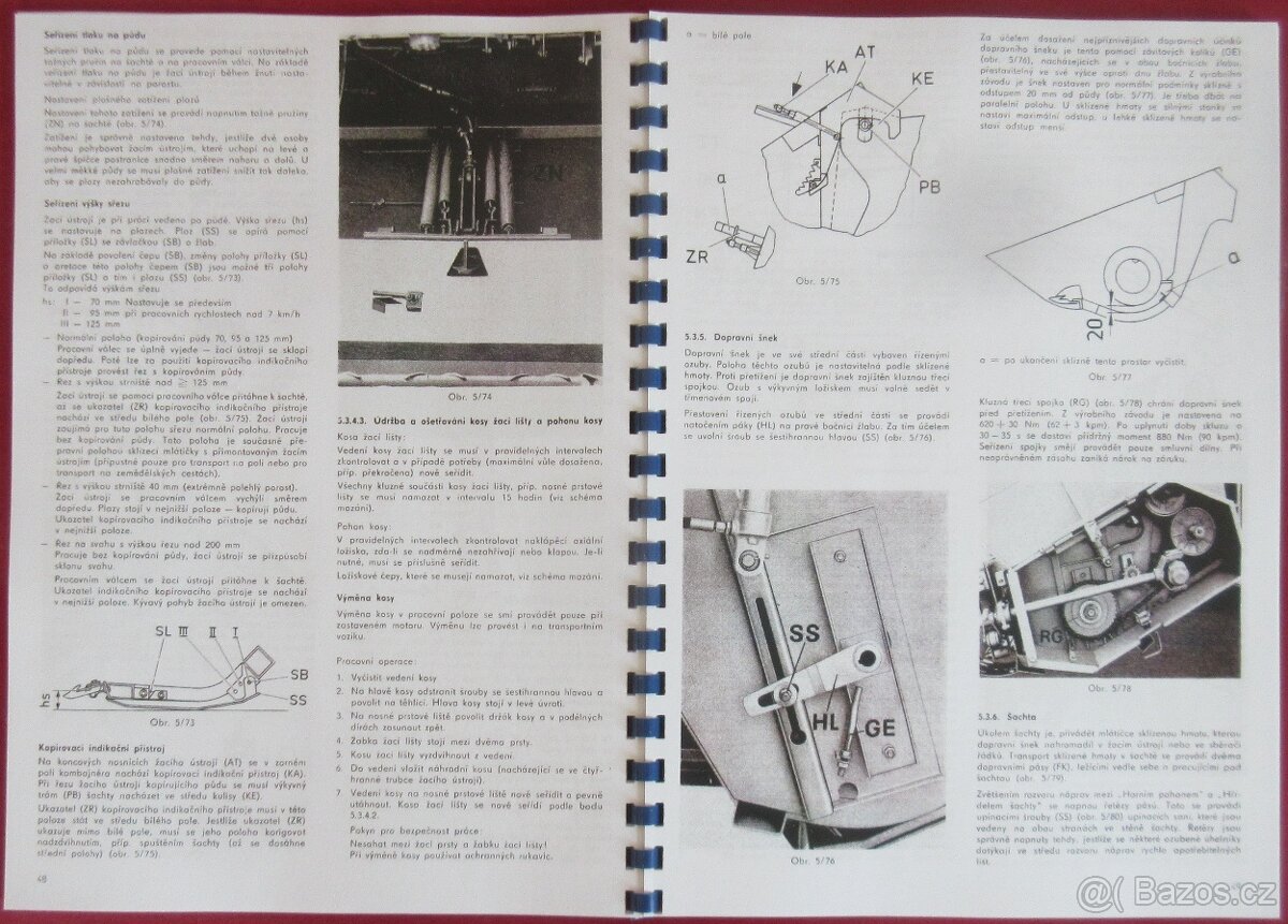 Návod k obsluze kombajn Fortschritt E 516 - 3