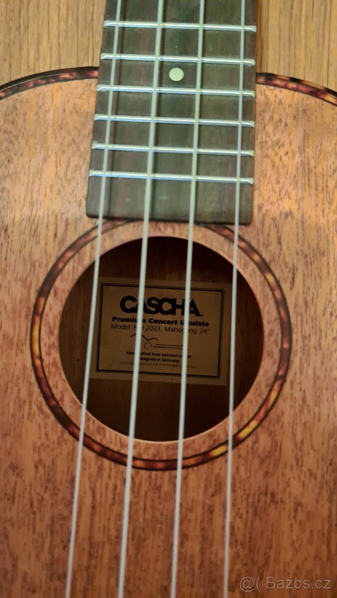 Ukulele Cascha HH 2033 Premium Natural Koncertní - 3
