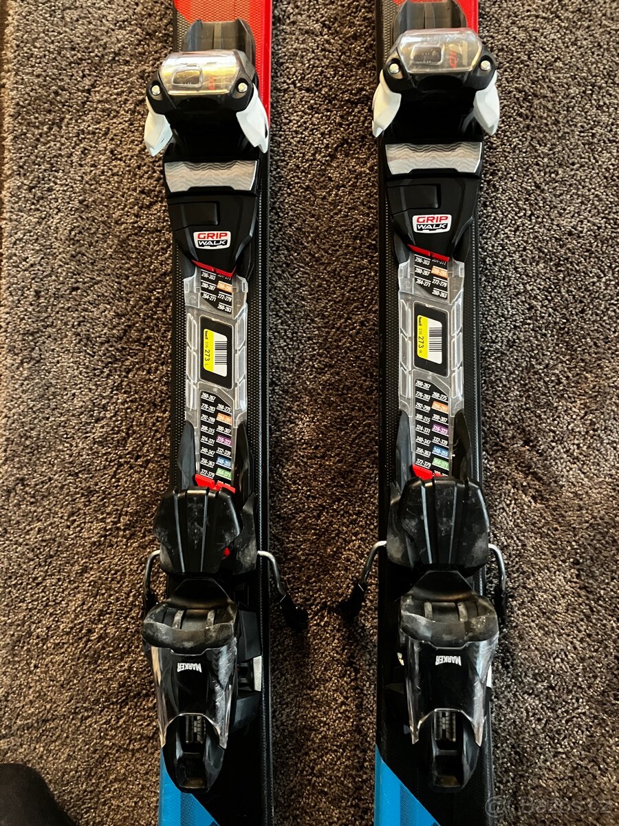 Lyze Volkl RTM 7,4 156 cm, včetně vázání, super stav - 3