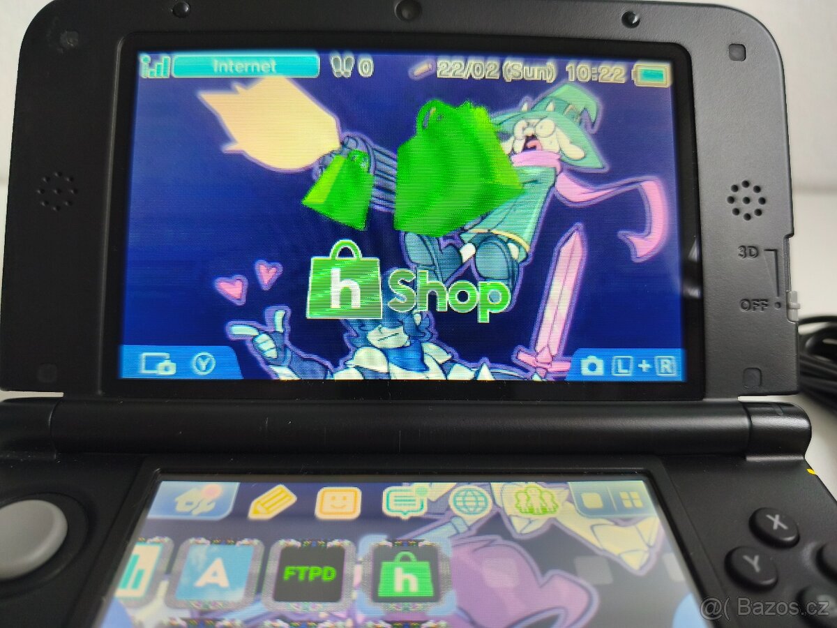 Nintendo 3DS XL (LL) Black + homebrew hack a 64GB karta - 3