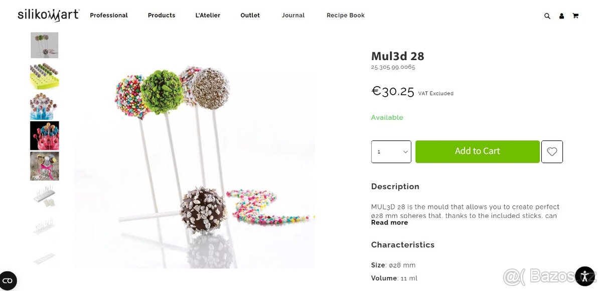 Silikonová forma Silikomart na kuličky (nová nepoužitá) - 3