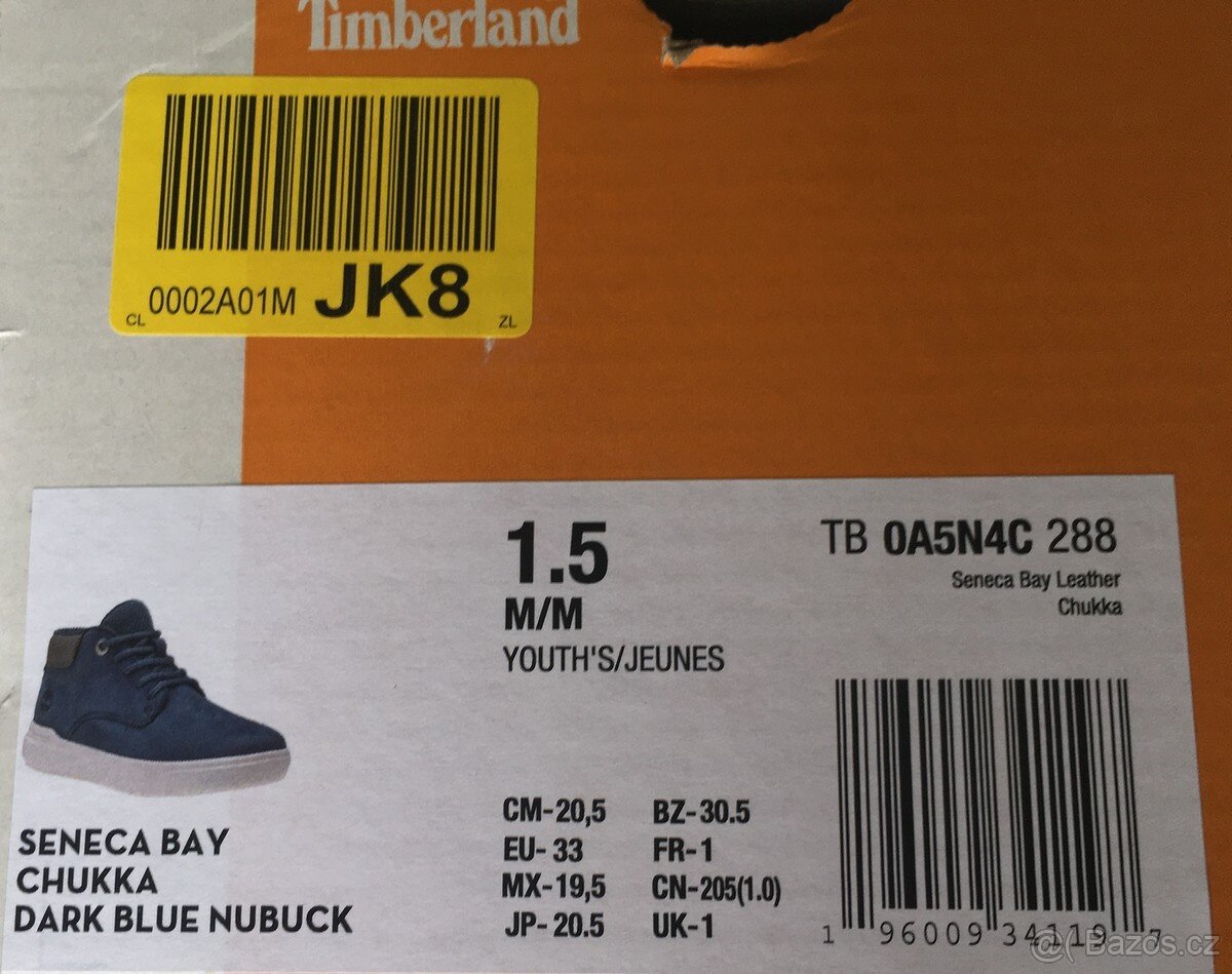 Dětské kožené boty Timberland, vel. 33 - 3