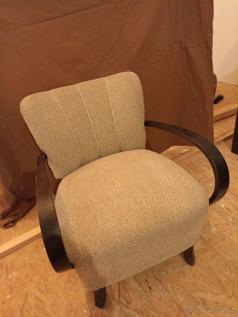 Křesla Halabala k renovaci 2 ks-koktejlky - 3