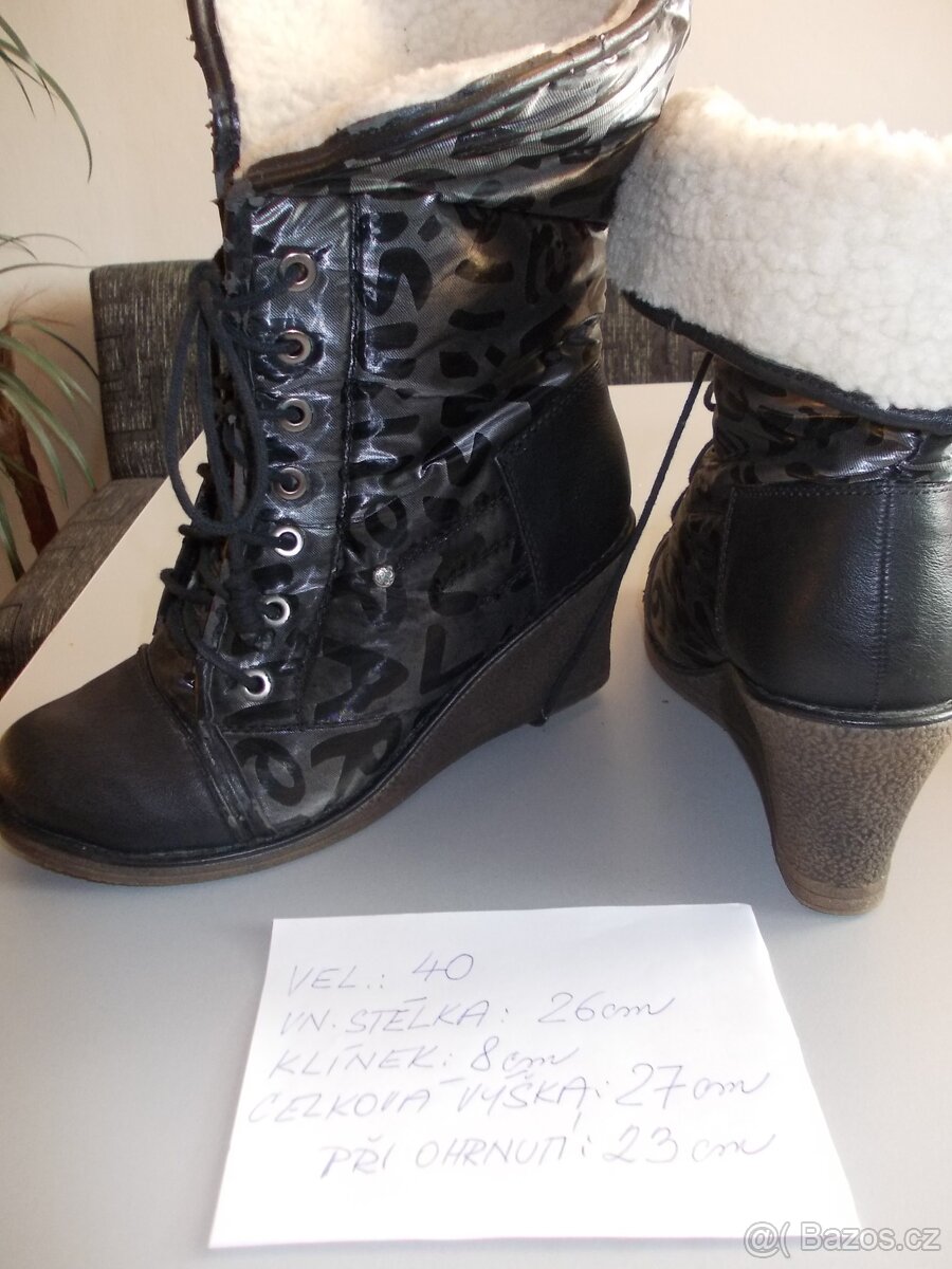 ZIMNÍ OBUV+SNĚHULE+KOZAČKY+SPORT. + VYCHÁZK. OBUV.+LODIČKY - 3