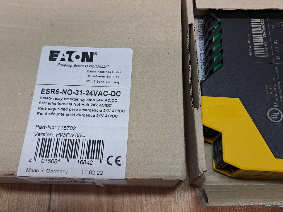 Modul bezpečnostní relé ESR5 24VAC 24VDC
- 3