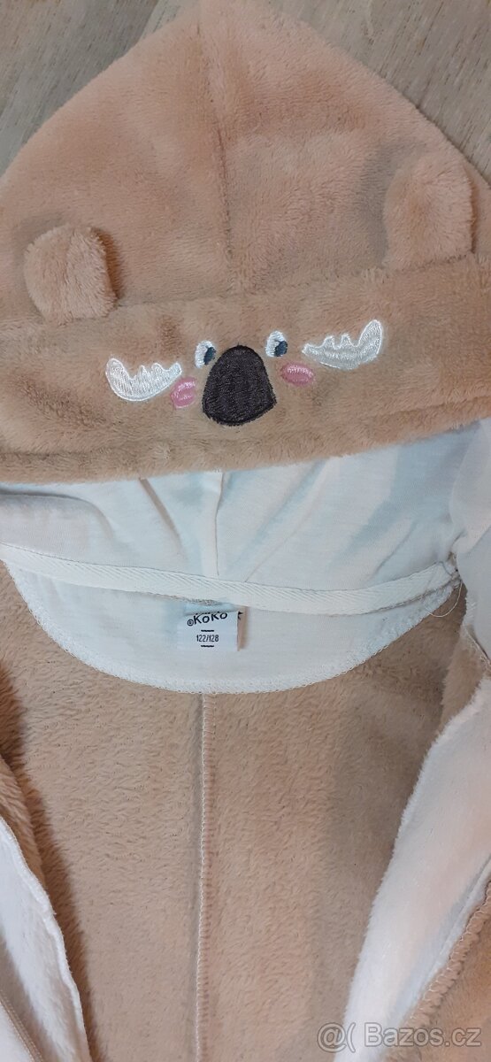 Plyšový overal vel.122/128-2 ks - 3