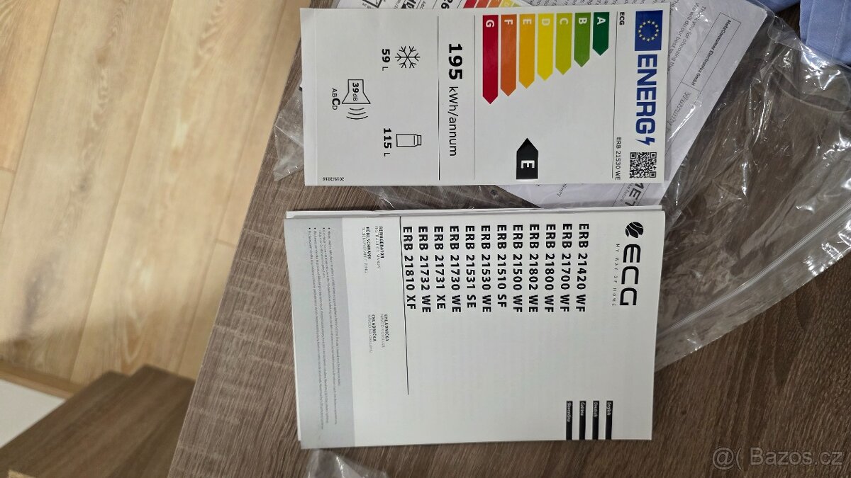 Prodám lednici ECG - 3