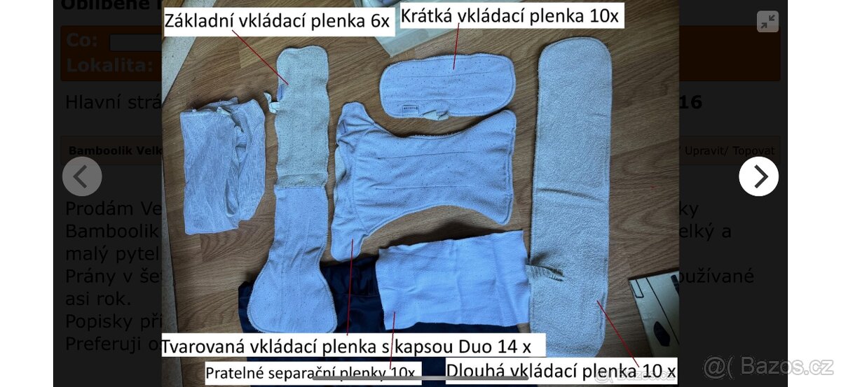 Bamboolik Velká plenková sada Kombi DUO - 3