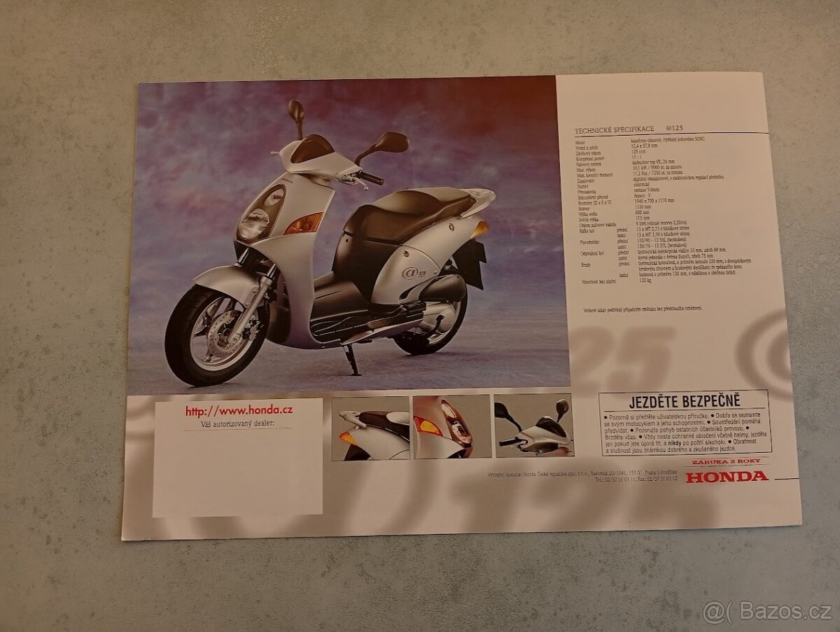 Honda @125 prospekt - doprava v ceně - 3