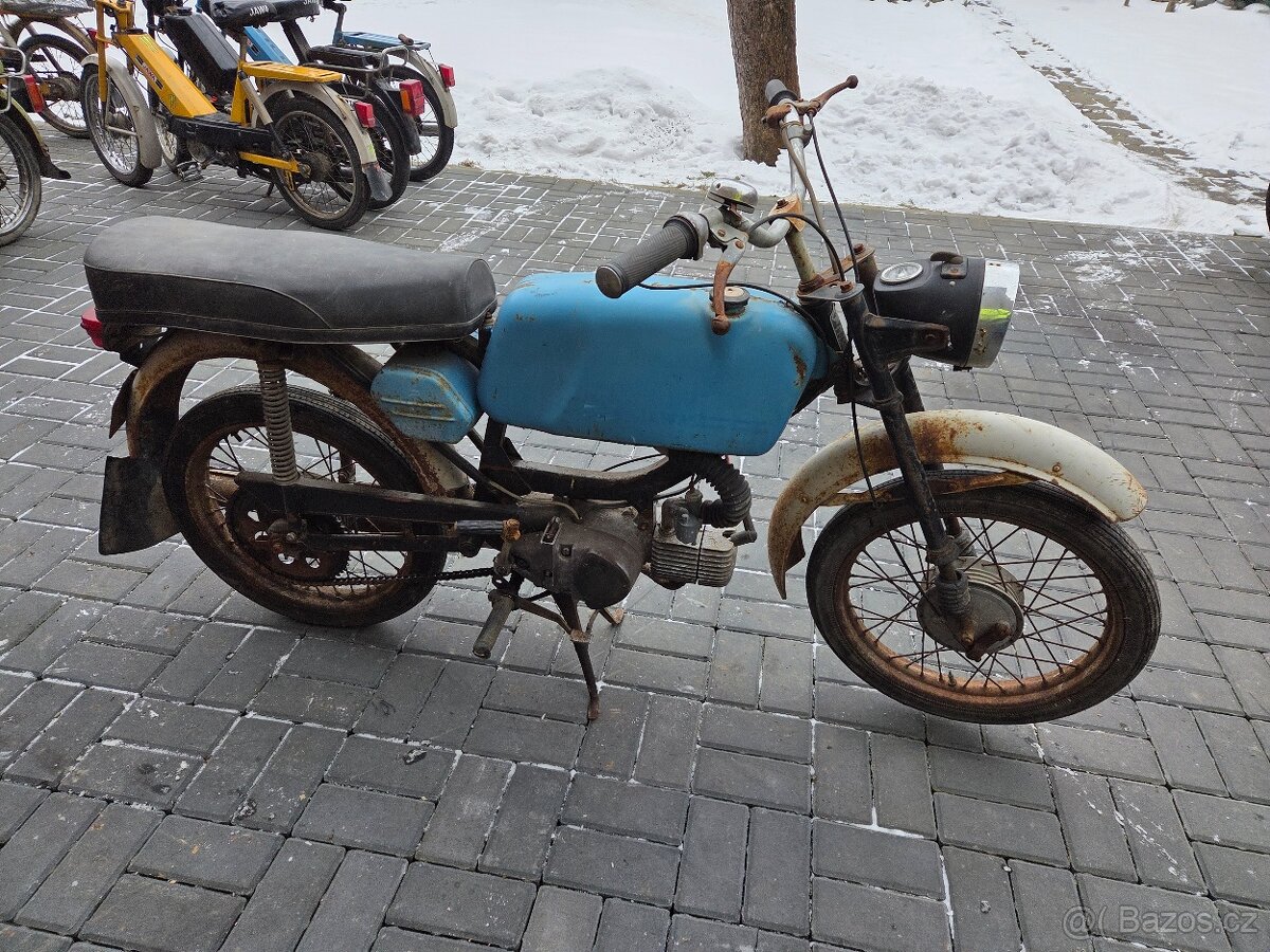 Jawa 23 Mustang bez TP, modrý původní 3. - 3