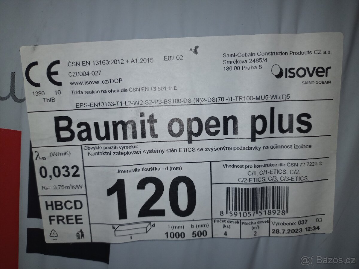 prodyšný polystyren Baumit open plus - 3