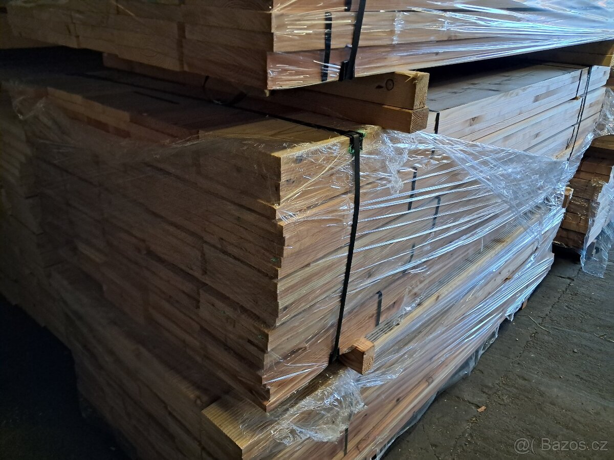 Prodám terasová prkna modřín hladká i vroubkovaná - 3