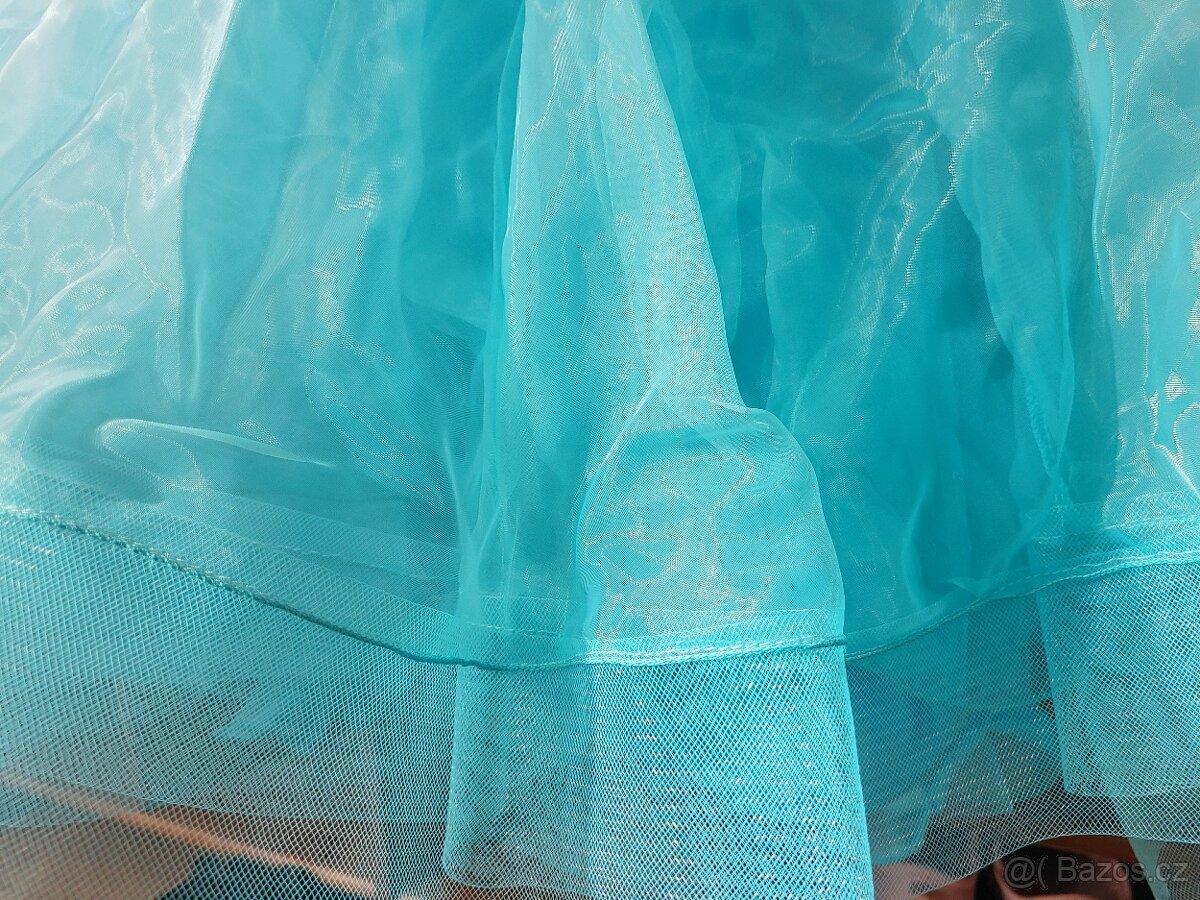 Společenské šaty pro standardní tanec - modré - 3