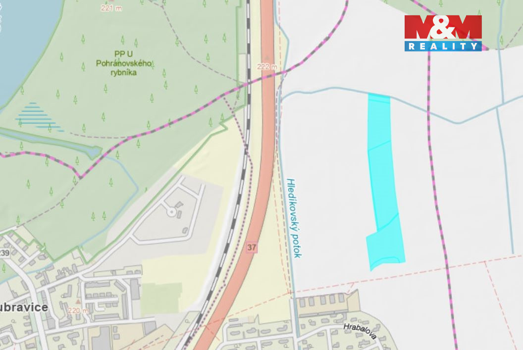 Prodej pole, 7747 m², Pardubice - Ohrazenice - 3