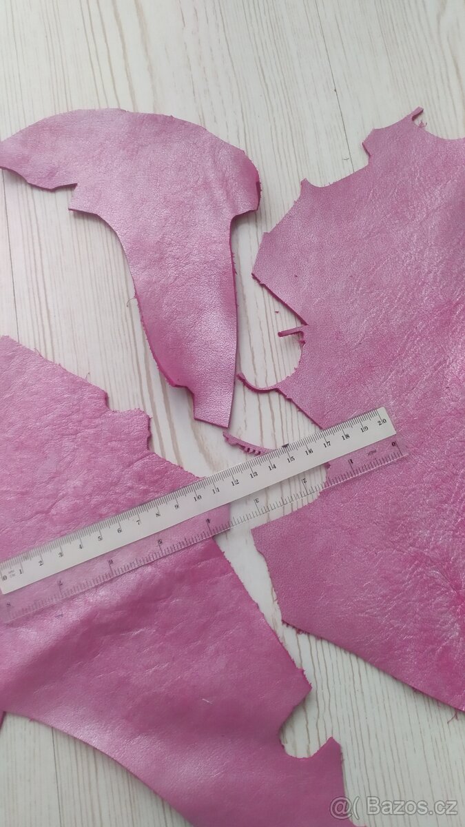 6. zbytky kůže-perleť.růžová - 3
