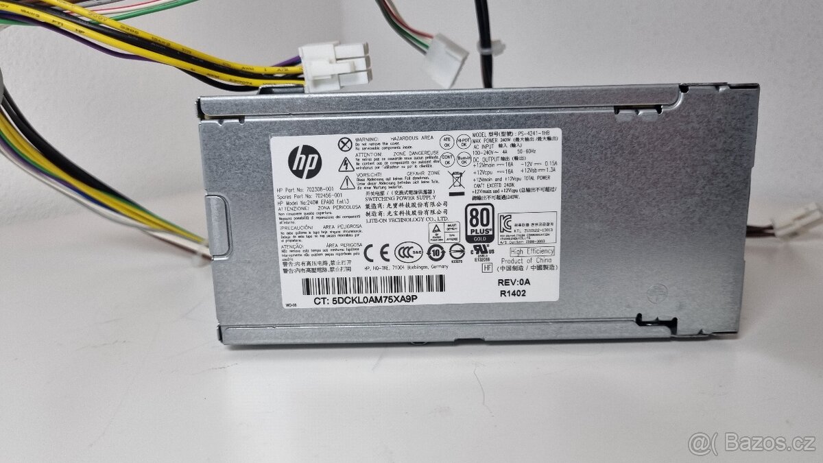 HP originální napájecí zdroj 240 W (80+ Gold) - 3