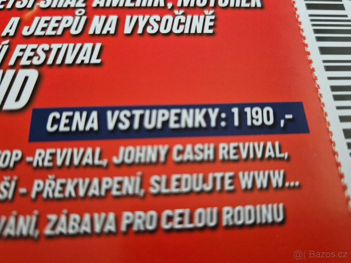 Vstupenky 4ks na Americars Šikland - 3