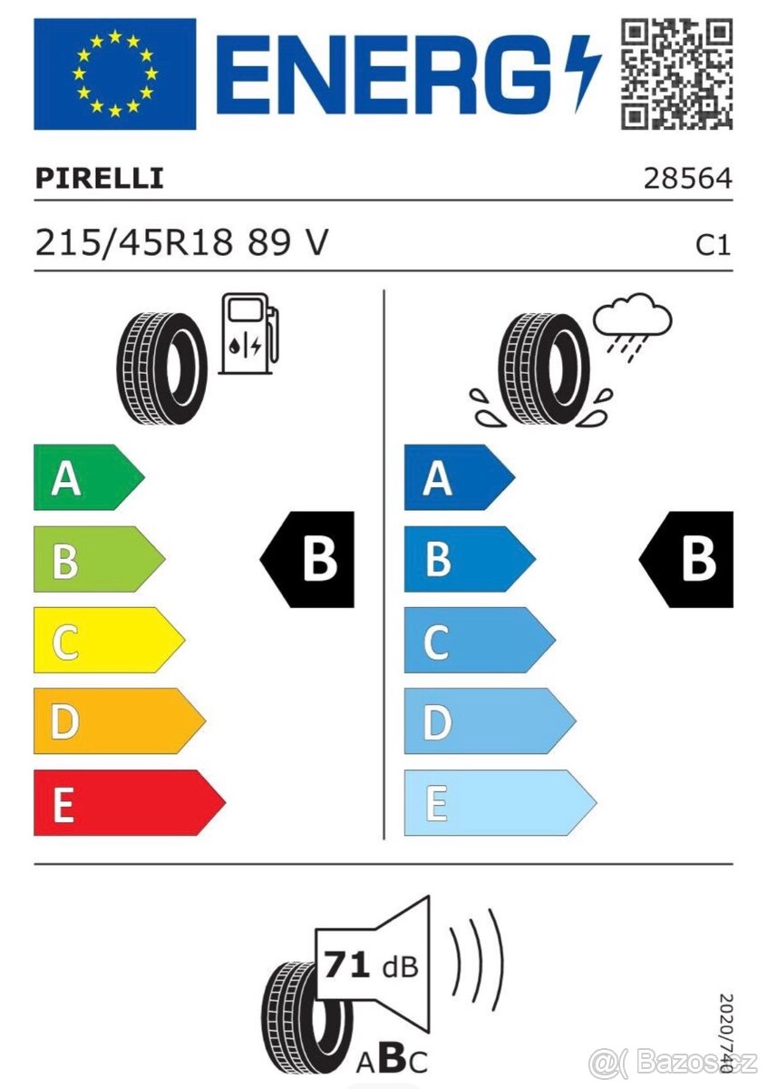 4x letní pneumatiky 215/45/18 (z nového vozu) - 3