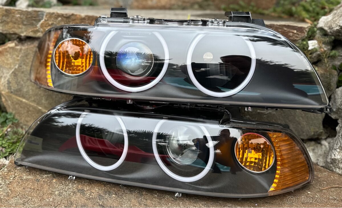 BMW E39 - renovace světel / retrofit / custom, bi-led,xenon - 3