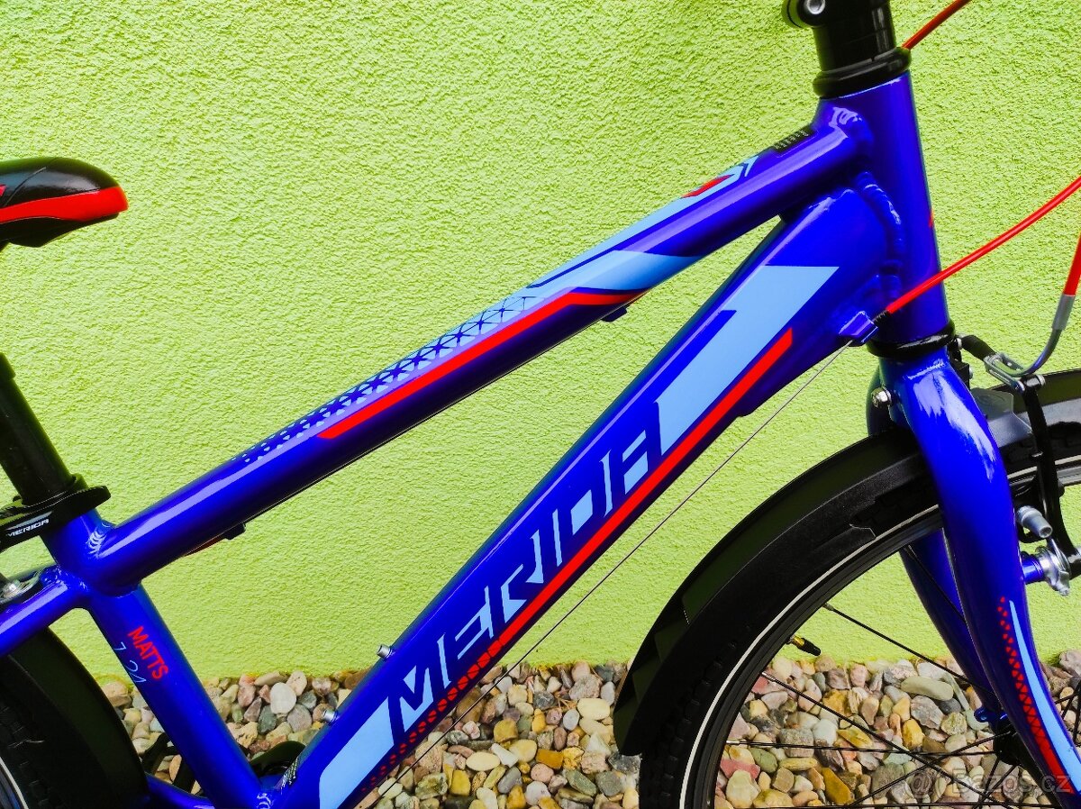 Značkové dětské kolo Merida 24" (modrá) - 3