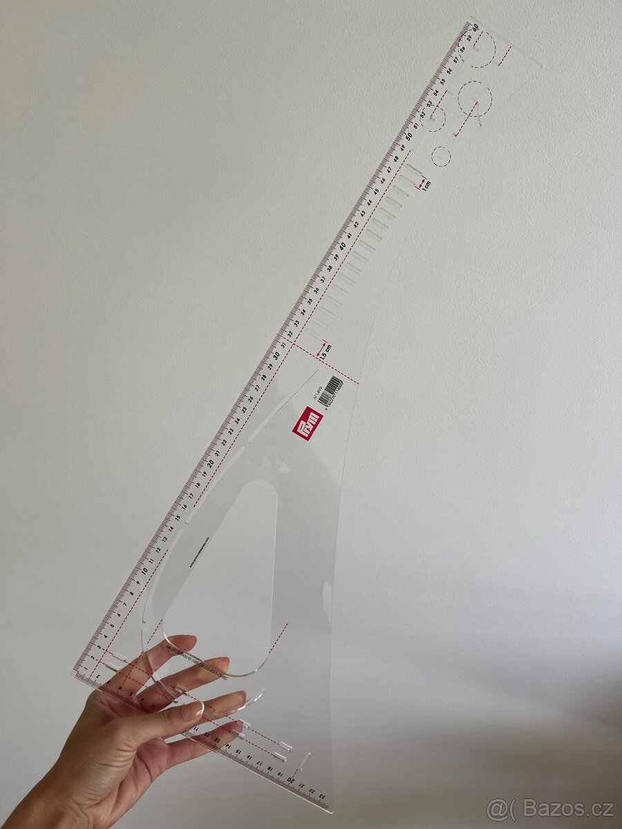 Krejčovský příložník / pravítko Prym délka 60 cm - 3