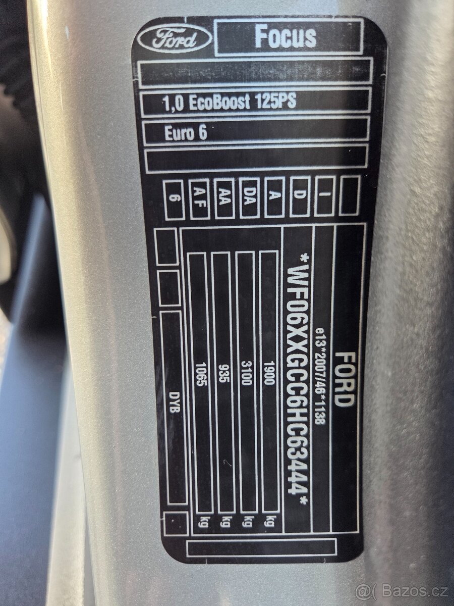 Ford Focus KOMBI - BENZÍN - KUP ČR - 96tis/KM - 2017 - 3