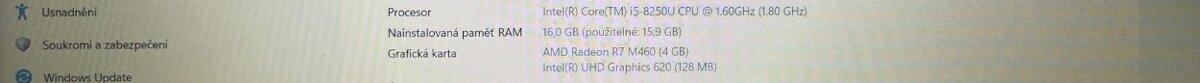 DELL Inspiron 5570 s dobrou baterií a adaptérem - 3
