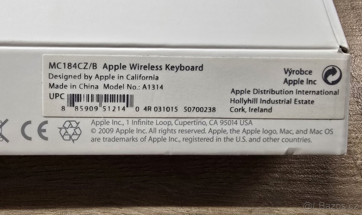 Klávesnice Apple Magic Keyboard CZ - A1314 - 3