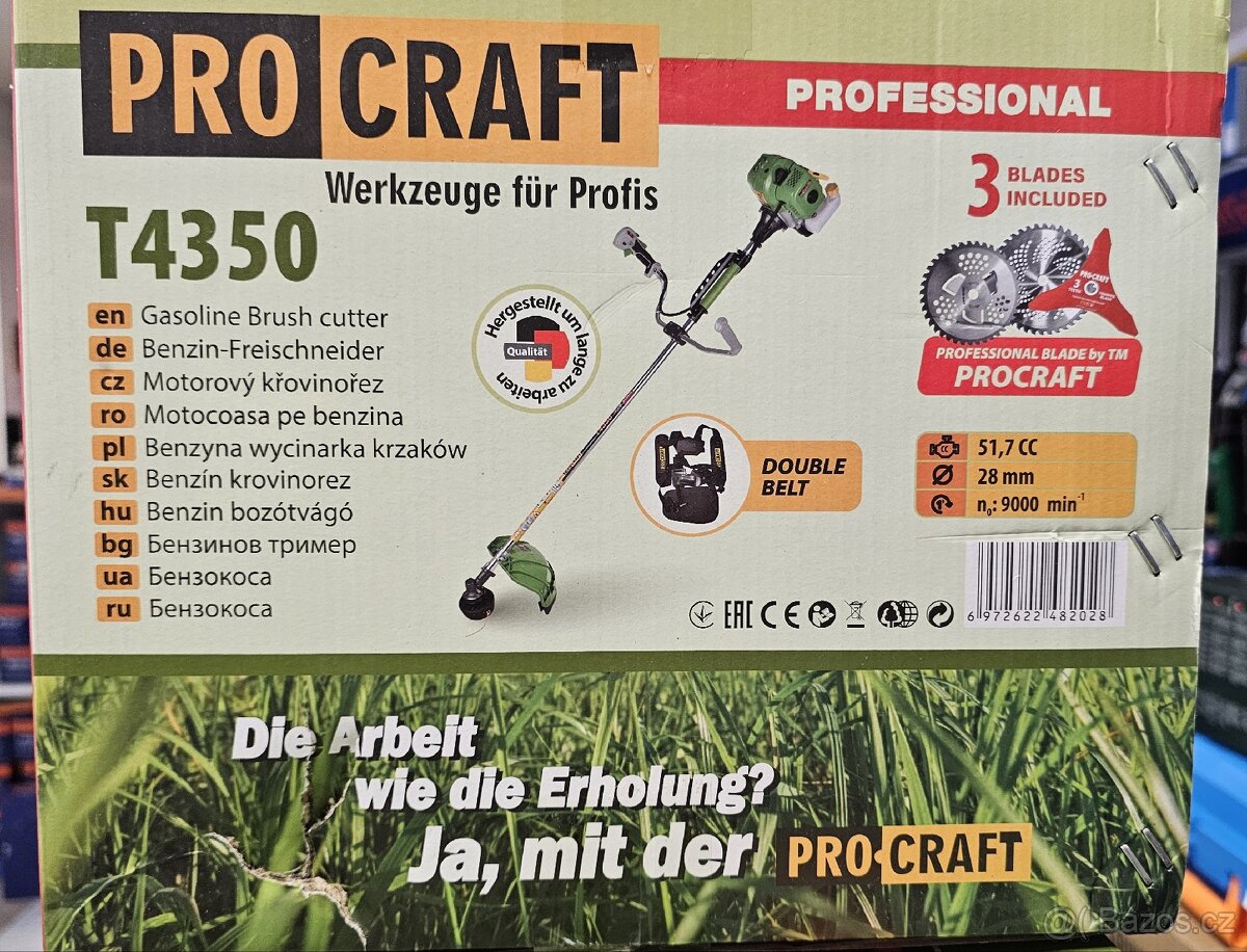 Benzínový křovinořez T4350 Procraft - 3