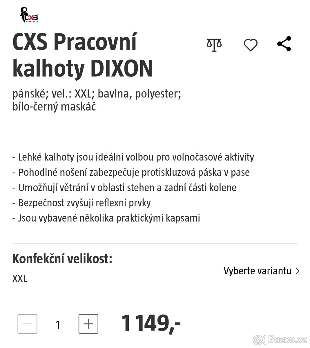 CXS maskacovy komplet bunda a kalhoty - 3