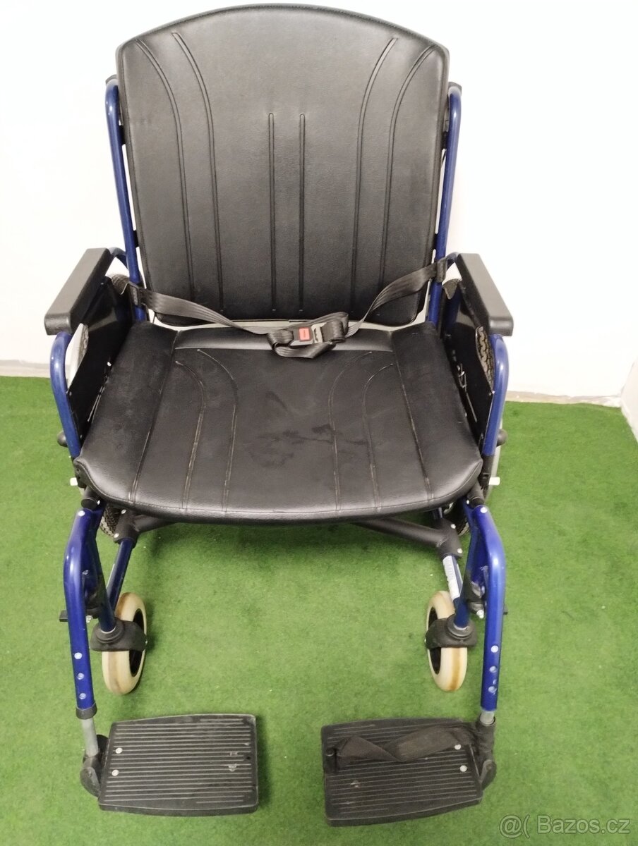 Mechanický invalidní vozík XXL, TOP STAV - 3