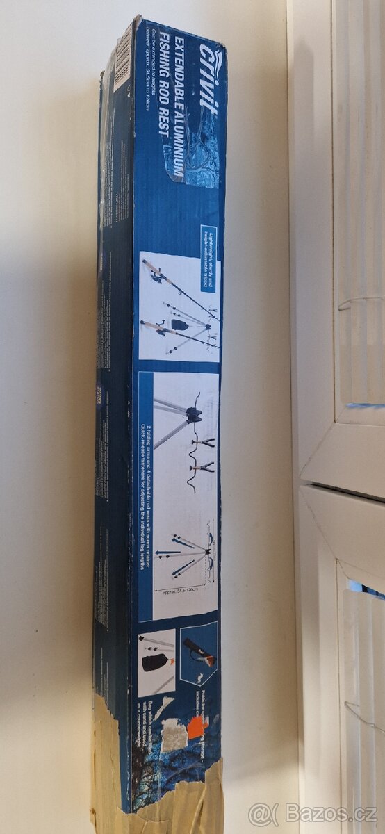 Teleskopický držák na rybářský prut. - 3