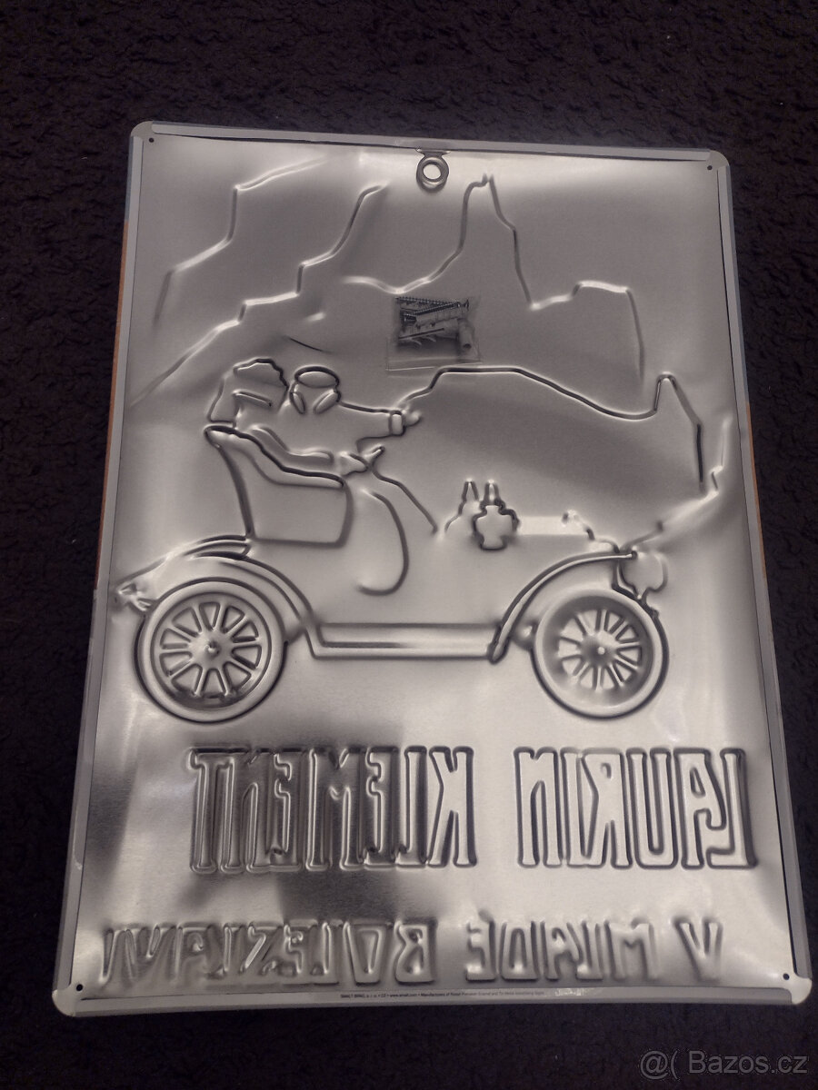 PLECHOVÁ TABULE, LaK, ŠKODA, ORIGINÁL - 3