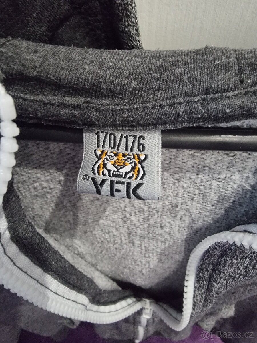 Šedá mikina vel. 170 /176 - 3