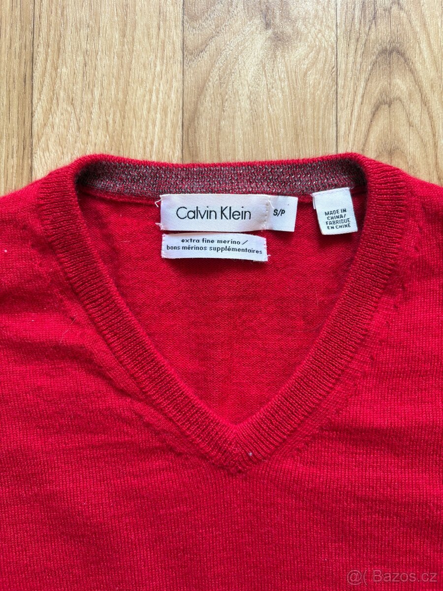 Calvin Klein merino svetr S - 3