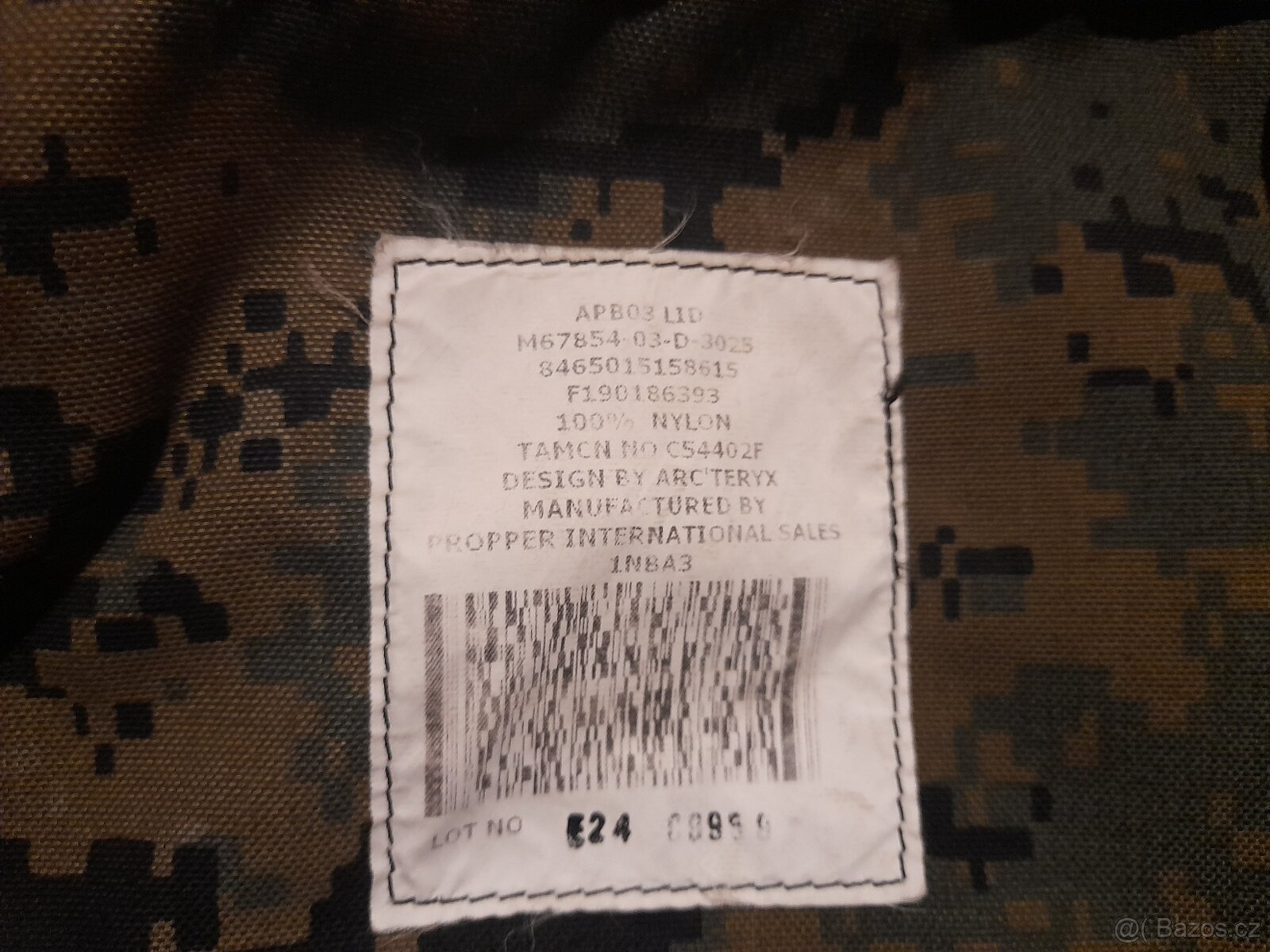 Víko na batoh ilbe 1 usmc, marpat - 3