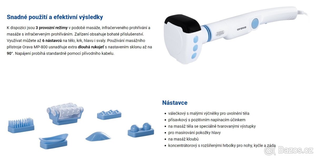 Masážní přístroj Orava MP-800 - 3