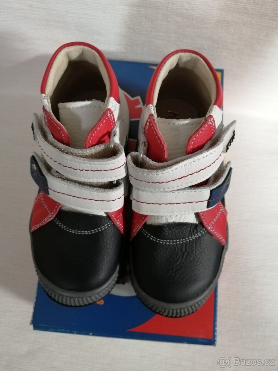 Kožené kotníkové celoroční boty KTR - vel. 20 - 3