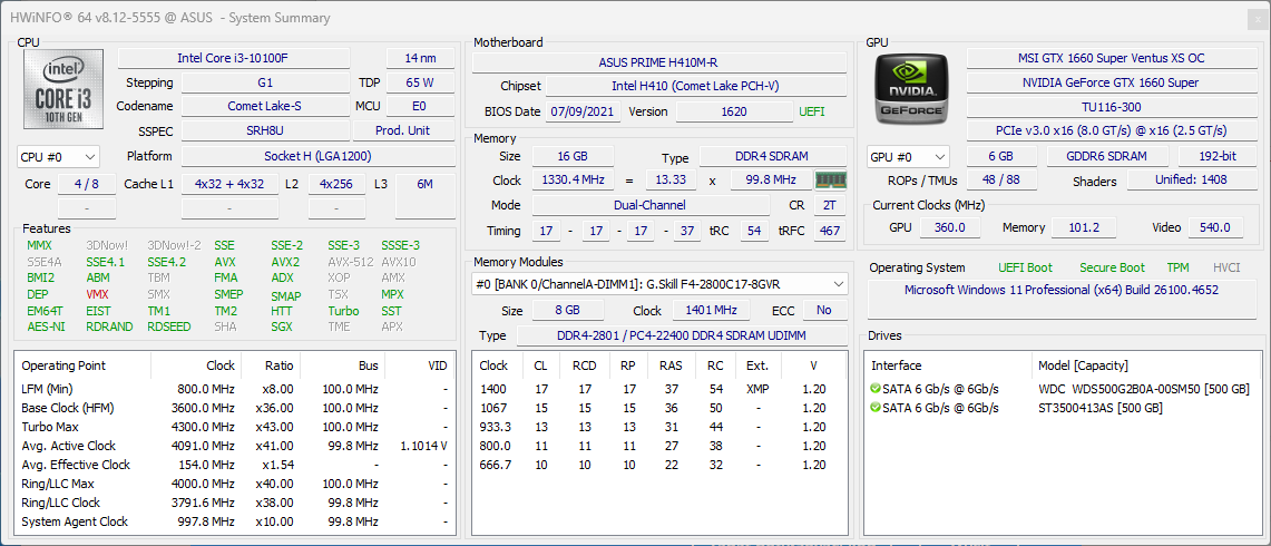 Herní PC s i3 10100F, GTX 1660 Super a 1080p monitorem - 3